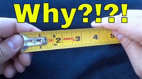 wiggly metal bracket tape measure|end of tape measure moving.